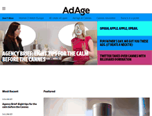 Tablet Screenshot of lookbook.adage.com